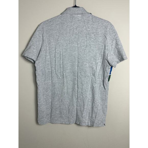 LACOSTE SPORT gray color stripe polo‎ size medium - Picture 4 of 10